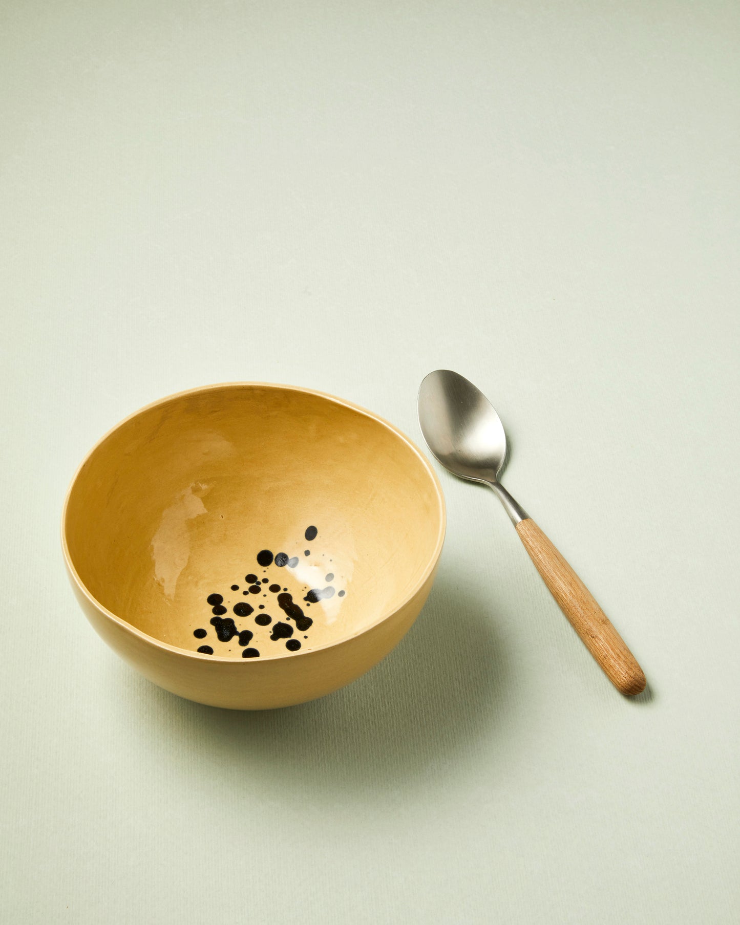 Bol - 16cm - Ocre et bleu